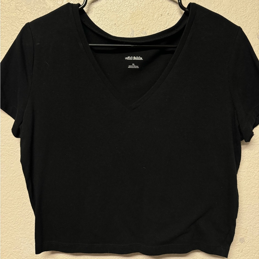 Black crop top